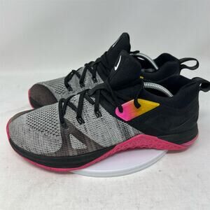 Nike Metcon Flyknit 3 Men's Training Shoes Black Fuchsia Size 8.5
